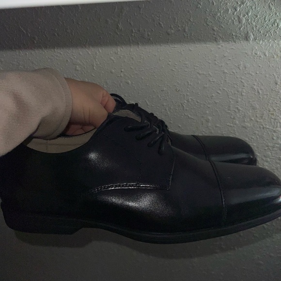 New Florsheim Big kid size 7‎ midtown plain Oxford black dress shoes - Picture 8 of 9